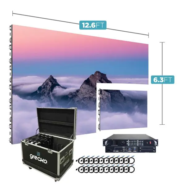 Led Video Wall NovaStar P2.5mm 12.6' x 6.3' Indoor 960x960 Turn-Key LED System 8 Panels