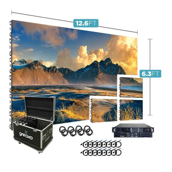 Led Video Wall NovaStar P1.53mm 12.6' x 6.3' Indoor Turn-Key LED System 24 Panels
