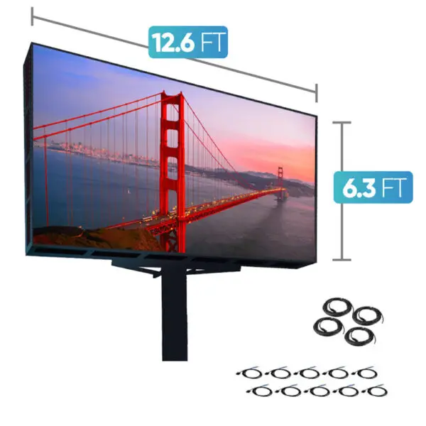 Led Video Wall NovaStar P6mm 12.6' x 6.3' Outdoor Turn-Key LED System 8 Panels