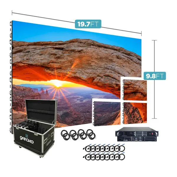 Led Video Wall NovaStar P2.5mm 19.7'x9.8'' Indoor Turn-Key LED System 72 Panels