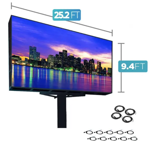 Led Video Wall NovaStar P6mm 25.2' x 9.4' Outdoor Turn-Key LED System 24 Panels