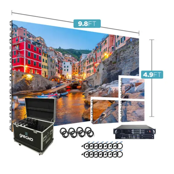 Led Video Wall NovaStar P3.91mm 9.8' x 4.9' Indoor Turn-Key LED System 18 Panels