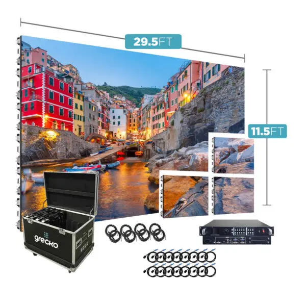Led Video Wall NovaStar P2.97mm 29.5′ x 11.5′ Outdoor Turn-Key LED System 126 Panels