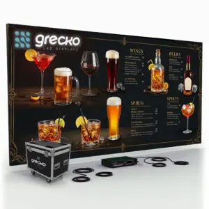 led video wall 6.6′ + 6.6′ x 3.3′ p3.91mm outdoor for bars, restaurants & nightclubs