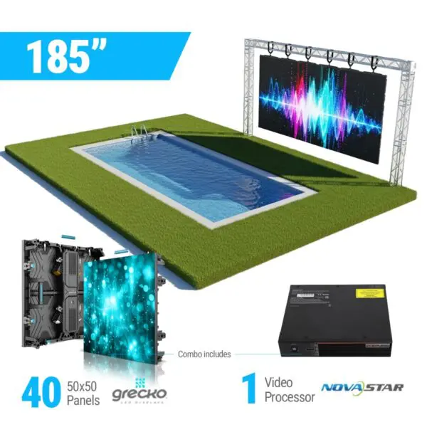 Led Video Wall NovaStar P2.97mm 13.1′ x 6.5′ Outdoor Turn-Key LED System 40 Panels