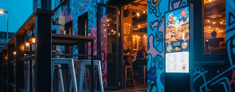 LED Digital Totems for Restaurants