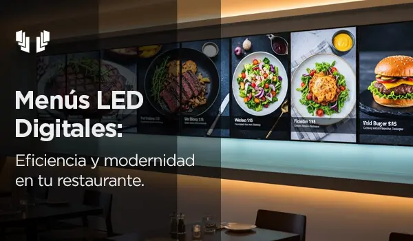 Menús digitales LED eficiencia y modernidad en tu restaurante