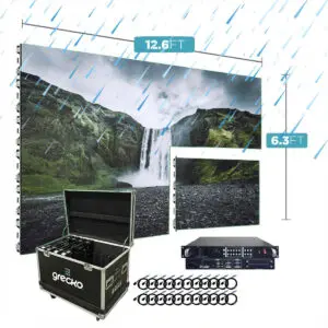 Led Video Wall NovaStar P4mm OUT 960x960 12.6' x 6.3' Outdoor Turn-Key LED System 8 Panels
