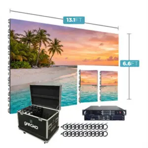 Led Video Wall NovaStar P2.5mm IN 500x1000 13.1' x 6.6' Indoor Turn-Key LED System 16 Panels