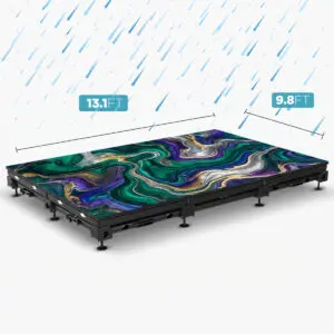 Led Video Wall NovaStar P2.5mm Floor Semi-Outdoor 500x1000 13.1' x 9.8' Turn-Key LED System 24 Panels