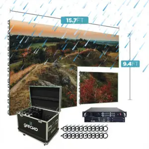 Led Video Wall NovaStar P5mm FS 960x960 15.7' x 9.4' Outdoor Billboard Turn-Key LED System 15 Panels