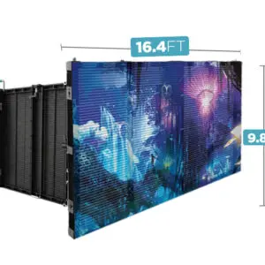 Led Video Wall NovaStar P3.91mm Mesh Semi-Outdoor 500x1000 16.4' x 9.8' Turn-Key LED System 30 Panels