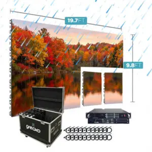 Led Video Wall NovaStar P2.97mm OUT 500x1000 FS 19.7' x 9.8' Outdoor Turn-Key LED System 36 Panels