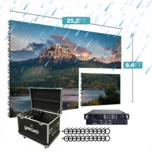 Led Video Wall NovaStar P4mm FS 960x960 25.2' x 9.4' Outdoor Billboard Turn-Key LED System 24 Panels