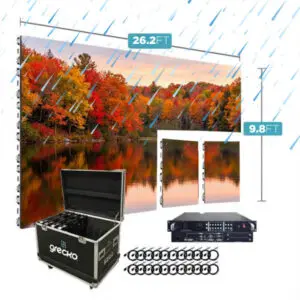 Led Video Wall NovaStar P2.97mm OUT 500x1000 FS 26.24' x 9.8' Outdoor Turn-Key LED System 48 Panels