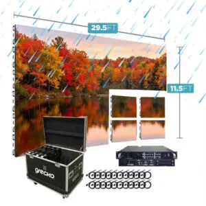 Led Video Wall NovaStar P3.91mm OUT 500x500 FS 29.5' x 11.5' Outdoor Turn-Key LED System 126 Panels