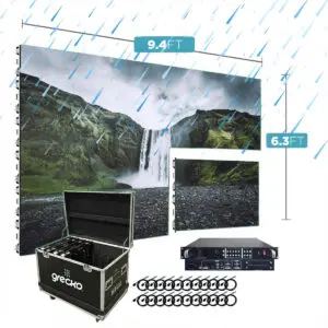 Led Video Wall NovaStar P4mm OUT 960x960 9.4' x 6.3' Outdoor Turn-Key LED System 6 Panels