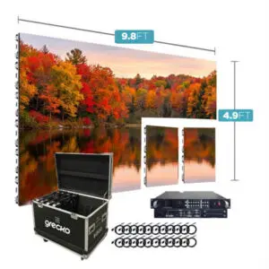 Led Video Wall NovaStar P3.91mm IN 500x1000 9.8' x 4.9' Indoor Turn-Key LED System 6 Panels