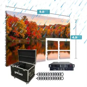 Led Video Wall NovaStar P3.91mm OUT 500x500 FS 9.8' x 4.9' Outdoor Turn-Key LED System 18 Panels
