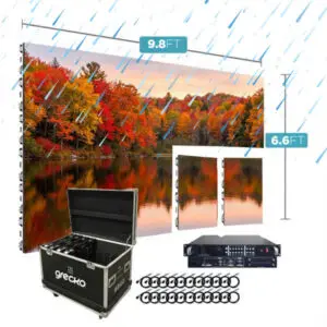 Led Video Wall NovaStar P3.91mm OUT 500x1000 9.8' x 6.6' Outdoor Turn-Key LED System 12 Panels