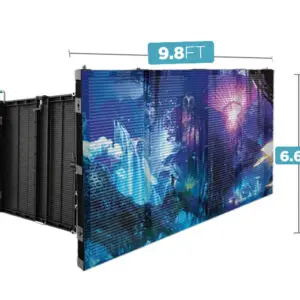 Led Video Wall NovaStar P3.91mm Mesh Semi-Outdoor 500x1000 9.8' x 6.6' Turn-Key LED System 12 Panels