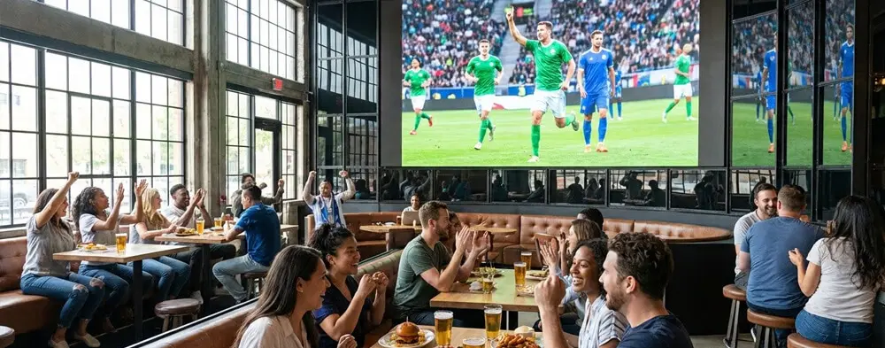 Pantallas LED para bares y restaurantes Mundial 2026