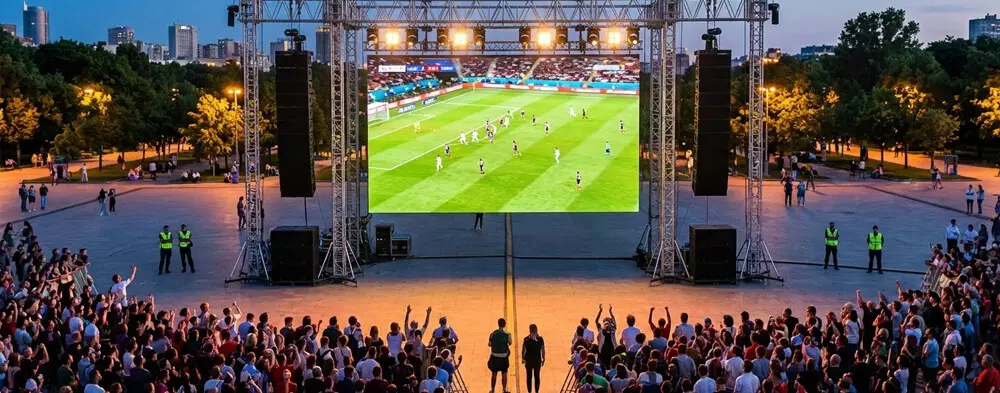 Pantallas LED para fan zones Mundial 2026