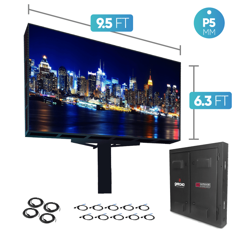 Ground Support for 19.7' x 9.8' LED Video Wall Screen - Led Screen