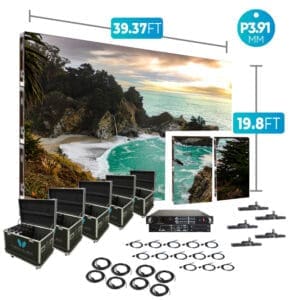 LED screen P3.91 indoor 39.7 feet- Techled